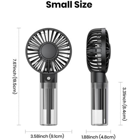 Portable Misting Fan - Rechargeable Personal Handheld Fan with 32ml Water Tank Mini Handheld Cooling Fan for Travel, Outdoor, Makeup, Camping,