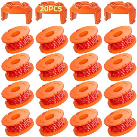 16 Pack 3 m Strimmer Line Spool - WA0004.1/WA0010 Strimmer Ø1.65 mm, Brushcutter Line Spool (16 Strimmer Line, 4 Covers) (1/5)