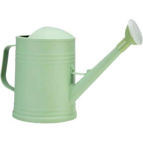2L Garden Watering Can - Small Watering Can for Indoor Plants - With Removable Spray - Plastic - For Indoor and Outdoor Use - Light Green