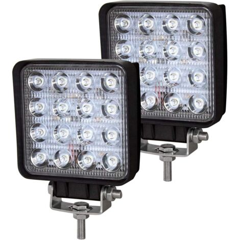 LED Work Light Bar 12V 48W 10cm LED Spotlight Car Waterproof IP67 Spot Fog Lights LED Work Lights for 4x4 Motorcycle Car Truck Tractor SUV Boat