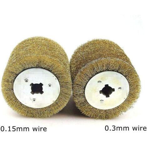 Swpeet 5Pcs 5 Sizes 80# 180# 240# 320# 600# Nylon Wheel Brush Abrasive Grinding Head With 6mm Threaded Shank Assortment Kit, Sanding Mop Abrasive Wheel For Polishing Removing Rust And Painting