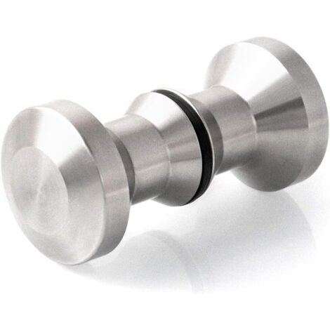 Pair Door Knob, Shower Door Handles for Bathroom, Kitchen, Home, Office, Hotel, Stainless Steel (2 pcs) (1/5)