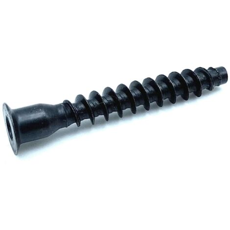 Assembly Screws Pack of 100 Countersunk Head Wood Screws Ø 7x50 mm Galvanized Steel Black Color Screws for Allen Key 4, Wood Furniture, Wood Panel, DIY Wooden Board...