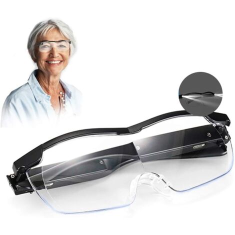 Magnifying Glass with 2 LEDs, Aooeou Reading Magnifiers 250% Magnification Magnifying Glass, Illuminated Magnifying Glass for Reading, All Precision Work, Repairs, Sewing, Watches and Crafts
