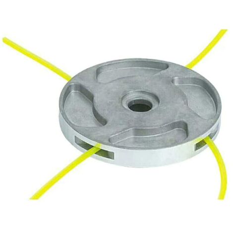 Brush Cutter Head, Universal Brush Cutter Head, Aluminum Strimmer Head with 4 Lines, Grass Brush Cutter Accessories Power Tools for