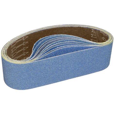 Sanding Belt 100 x 915 mm - 2 x Grit 40 Zirconia Sanding Belt Set for Wet and Dry Sanding of Metal/Wood (8 Pieces)