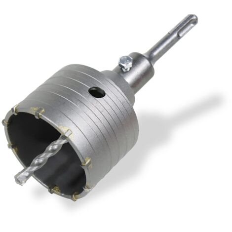 80mm brick hole saw concrete hole saw 8x110mm drill bit with SDS plus adapter for masonry and concrete (1/5)