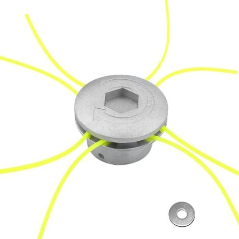 Aluminum Line Head, 4 Lines Universal Trimmer Head, Aluminum Grass Trimmer Head, Mower Head (1/5)