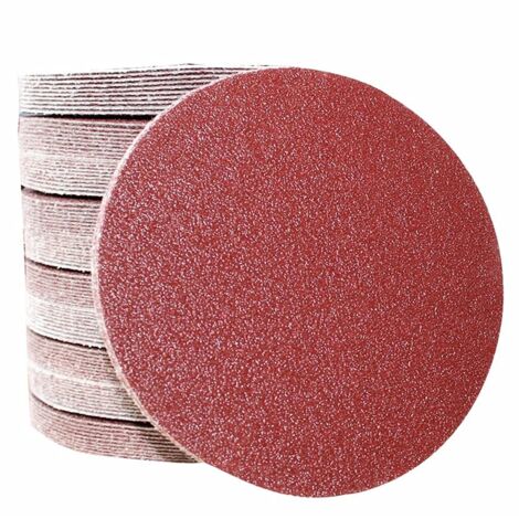 30pcs Sanding Discs, Sanding Discs Diameter 180 mm  5XP60/100/120/180/240/320  Red  Sandpaper for dry construction (30pcs) (1/5)