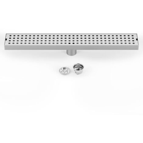 50CM Shower Drain, Stainless Steel Shower Drain Floor Drain for Tiled Bathroom, with Deodorizing Device and Hair Filter