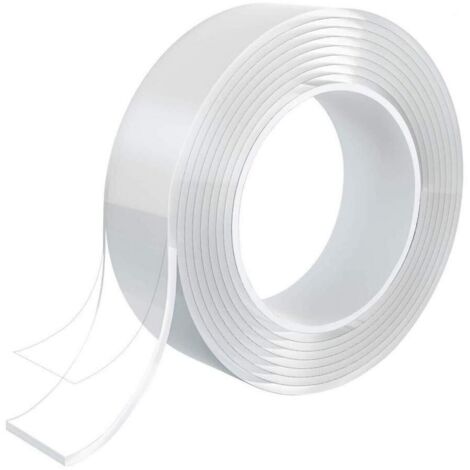 Smart Nano Tape, Reusable Nano Adhesive Tape, Transparent Traceless Double-Sided, Washable and Strong for Sticky Items, 2mm x 3cm x 3m (1/5)