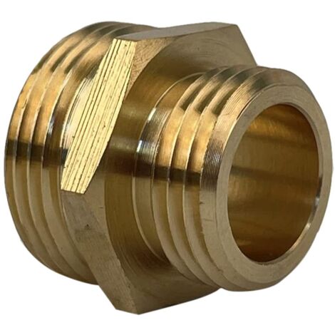 Reduced brass nipple double male 20x27-15x21 (1/5)