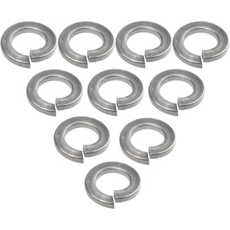 Pack of 10 M5 Spring Lock Washers - A2 Stainless Steel - DIN127 - DIY