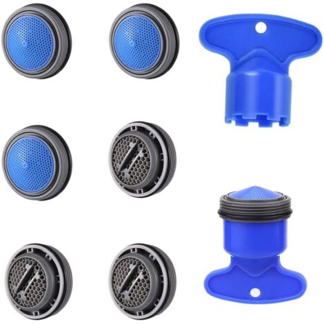Pieces M24 Water Saving Aerator Nozzle Tap Aerators 24mm External Thread with Wrench for Kitchen Sink Mixer Tap and Bathroom Basin Faucet (1/5)