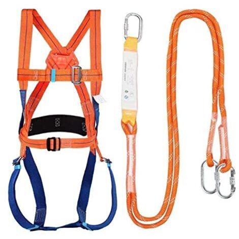 Full Body Harness Fall Protection Kit for Belt, Safety Belt, Rescue Rope (1/5)