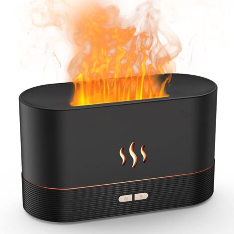 Essential Oil Diffuser, LED Humidifier, Ultrasonic Air Aroma Portable, Special Effect Night Atmosphere Light Simulation Flame (1/5)