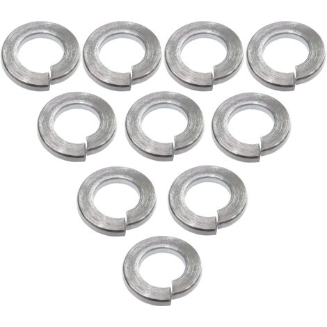 Pack of 10 M6 Spring Lock Washers - A2 Stainless Steel - DIN127 - DIY