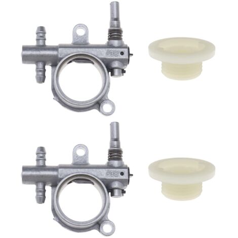 2PCS Chainsaw Oil Pump with Worm Gear Compatible with 25CC/38CC Chainsaw Replacement for Outdoor Power Tools (1/5)