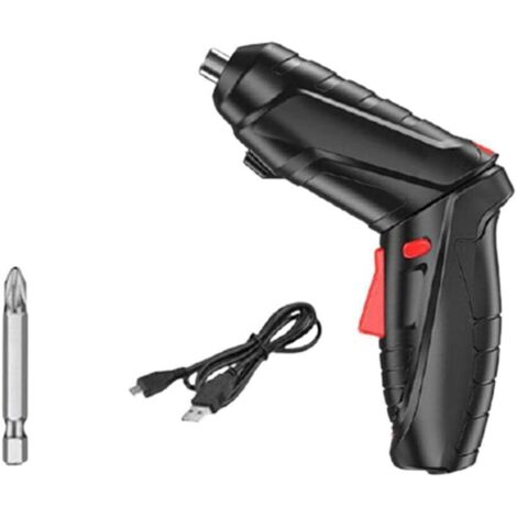 1 x Cordless Rechargeable Electric Screwdriver with Bits and LED Light (1/5)