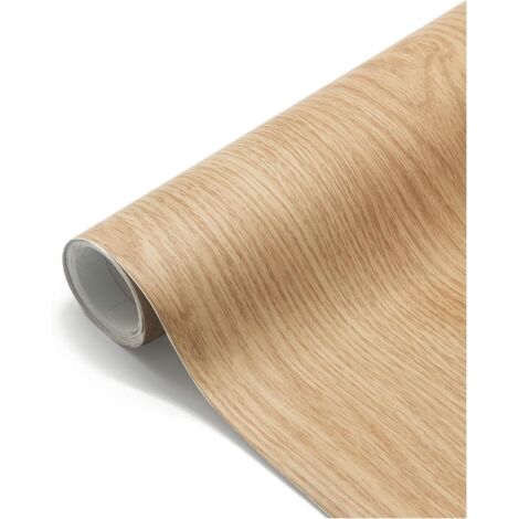 Self-Adhesive Wood Grain Wallpaper 60 500cm Waterproof Sticker Kitchen Cabinet Stickers PVC Waterproof Wall Stickers for Bedroom Living Room Furniture (1/5)