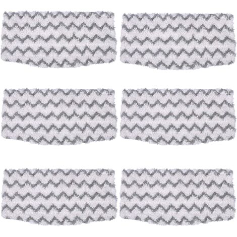 6 Pack S1000 Replacement Microfiber Mop Pads Refills for Shark Steam Mop Hard Floor Cleaner Model S1000A S1000 S1000C S1000WM (1/5)