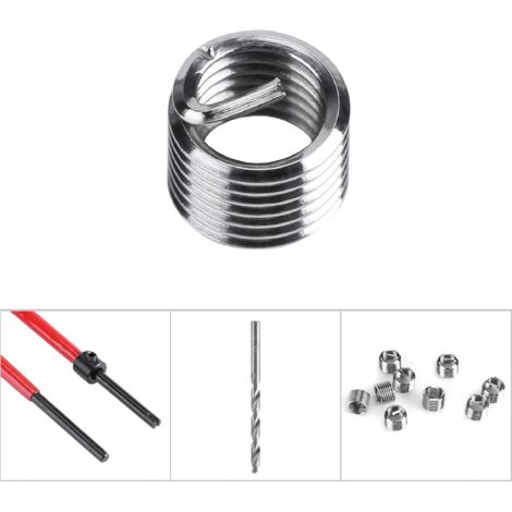 M5 Spring Thread 30pcs M5 Repair Threads Compatible with Hand Tools for Auto Drilling ...
