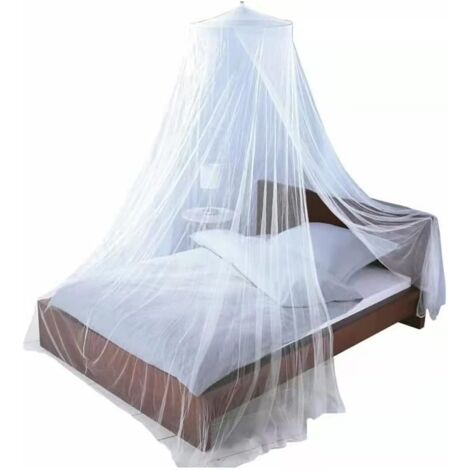 Bed Mosquito Net, Double Bed Mosquito Net, Baby Bed Canopy, Easy to Install, Suitable for Baby Bed, Single Bed, Double Bed, White (1/5)