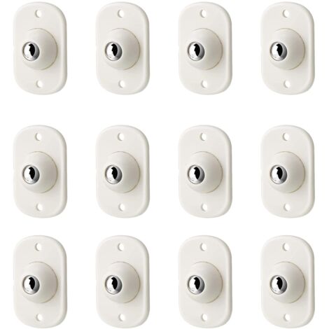 12 Pcs Self-Adhesive 360 Degree Swivel Casters, Ball Casters, Furniture Casters Balls, for Small Furniture (1/5)