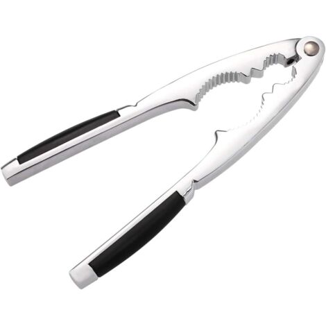 1Pcs Heavy Duty Walnut Opener Metal Walnut Cracker Tool Walnut Tongs with Rubber Grips for Walnuts Pecans Hazelnuts Almonds Brazil Nuts or Other Nuts (1/5)