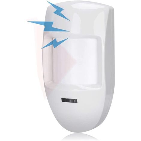 12V Wired Dual PIR Motion Detector, Infrared Sensor Alarm, Home Security System Alarm for Shops/Homes/Office Buildings/Factories. (1/5)