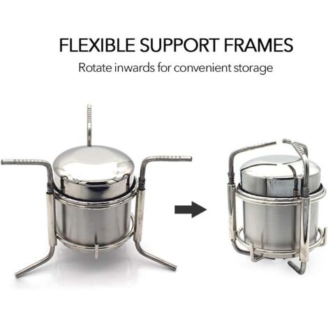 Portable Camping Alcohol Stove Stainless Steel Alcohol Stove Outdoor ...