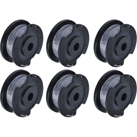 6pcs F016800569 Strimmer Spool and Line Compatible with Bos-ch EasyGrassCut Replacement