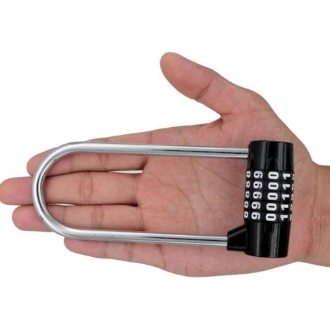 Large Beam Combination Padlock - 5 Digit, Zinc Alloy, For Lockers, Cabinets, Gym, Luggage (148mm Length)