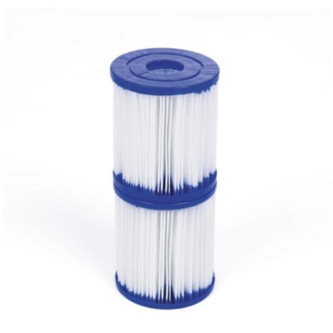 Bestway 58093 Type I Cartridges 2 Pack, Bestway 58093 Type I Cartridges, Type I Pool Filter Cartridge for Bestway Pool Pump, Type I Pool Filter for Pipe Cleaning (1/4)