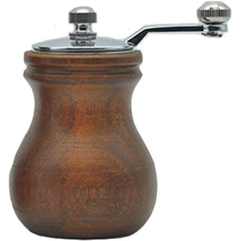 Solid Wood Hand Crank Mill Grinder and Pepper Mill for Restoration, Upgrade and Adjustable Thickness Pepper Mills(8.5 x 6cm)