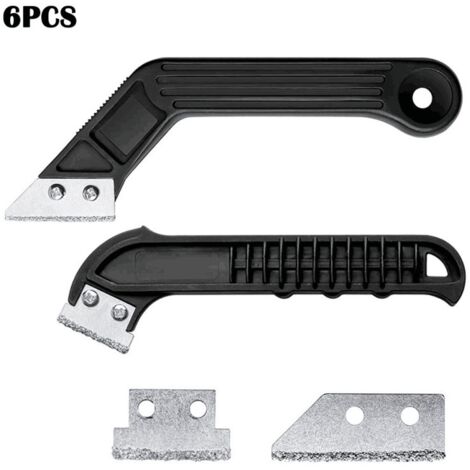 2 Pieces Manual Grout Remover Tool, Ceramic Tile Wall Tile Grout Scraper Grout Cleaning Tool(With 2 Blades) (1/5)
