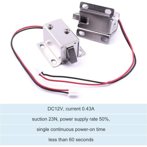 1pcs Mini Drawer Door Tongue Down Electric Lock Assembly Solenoid DC ...