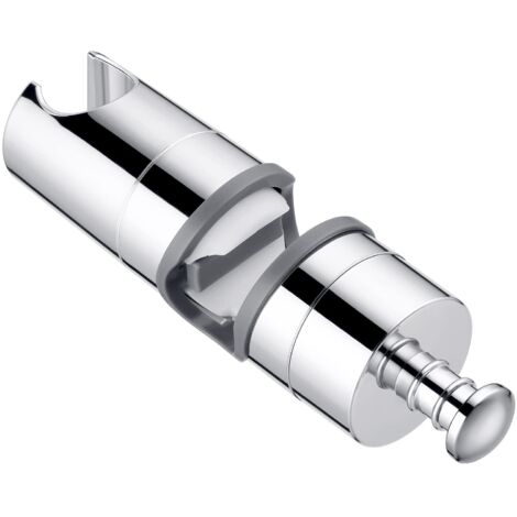 Universal Shower Head Holder Slide Bar 20-25mm Adjustable Shower Bracket for Hand Shower or Shower Head for Bathroom 360° Rotation Quality ABS Plastic Chrome Plated (1/5)