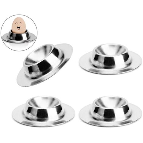 Stainless Steel Egg Holder Kitchen Tools for Home Restaurants 4Pcs (1/5)
