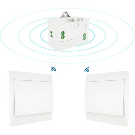 110-220V Wireless Light Switch and Receiver Kit Self-Powered Switch Remote Control Lighting Fixture (1/5)