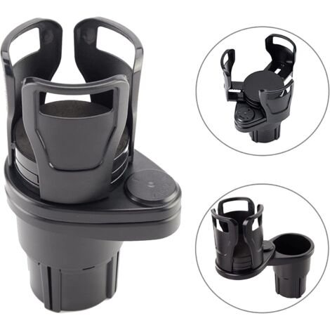 360 Degree Rotating Car Cup Holder, 2 in 1 Car Cup Holder, Adjustable Cup Mouth, Used to Place Water Bottles, Coffee (1/5)