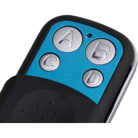 5 Pack 4 Channel 433MHz Black Wireless RF Remote Control Learning Code ...