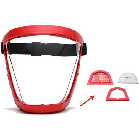 Face Shield, Clear Protective Full Face Shield, Transparent Face Shields, Eye Protection, Full Coverage Personal Protective Safety (1/4)