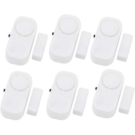 Wireless Home Doors Windows Security Entry Alarm System Pack 6