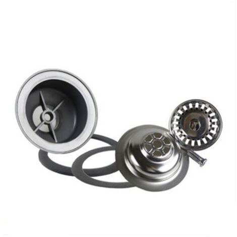 Kitchen Sink Strainer Basket Stainless Steel Kitchen Sink Stopper, ø 114 mm 1½", Thickening, High Temperature Resistance, for 83-90 mm Sink Hole (1/5)