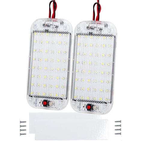 2 x 12V - 85V - 48 LED Interior Lights - Interior Lighting for Car, RV, Truck, Boat, Caravan (1/5)