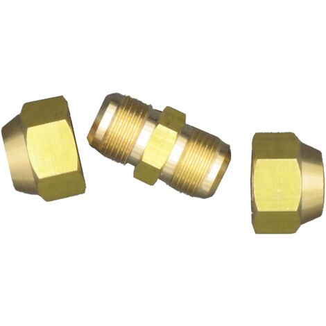 Air conditioning copper pipe double joint medium diameter seamless flare nut 6-23mm (1/3)