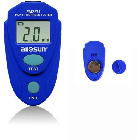 Thickness Gauge Paint Thickness Meter Paint Thickness Meter for Car Automotive Tool Auto Digital Calibration Data Hold Mini Size with LCD Display