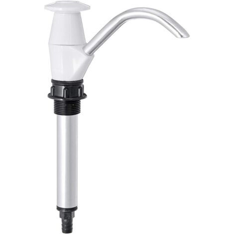 Drinking Water Pump, Hand Water Pump, Hand Press Water, Caravan Sink Water Hand Pump Camping Trailer Double Action, Replacement Pumping Tool for Camping(White) (1/5)