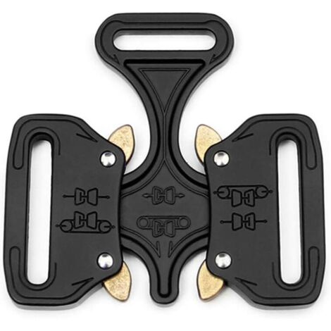 Metal Black Military Grade Tactical Buckle for Dog Collar Travel Bags DIY Belt Clothing Accessories 38MM Width (1/5)
